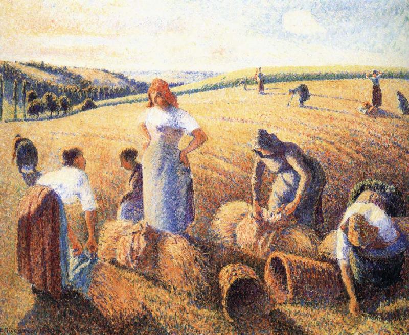 Camille Pissarro Harvest oil painting image